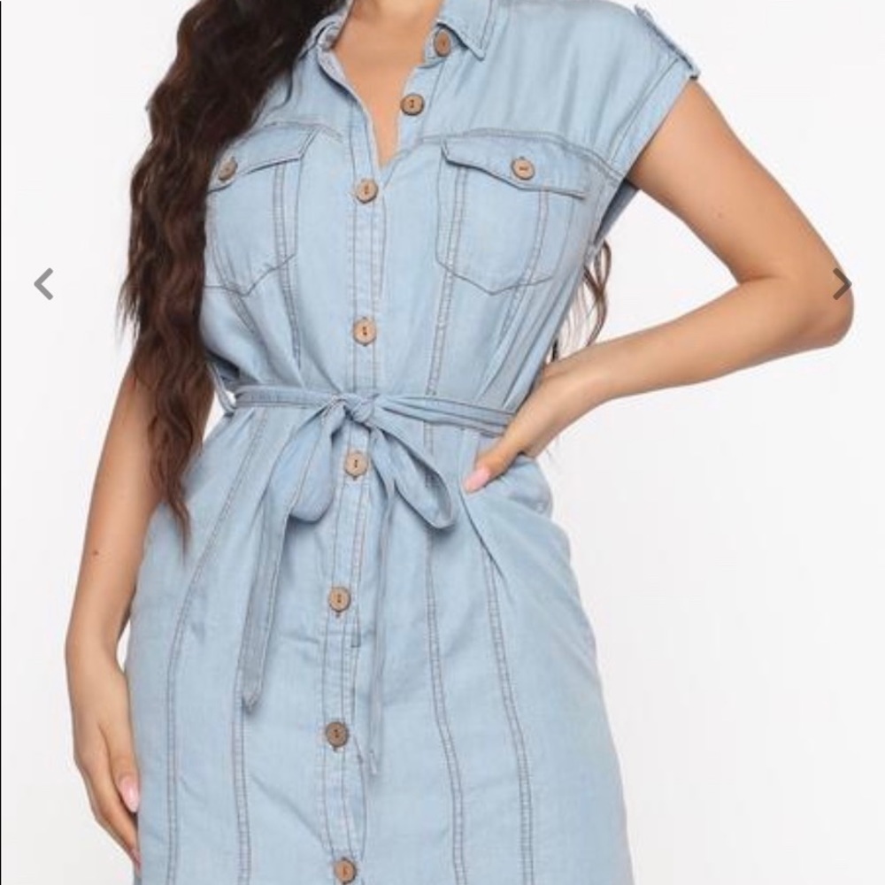 Sun Days Denim Mini Dress